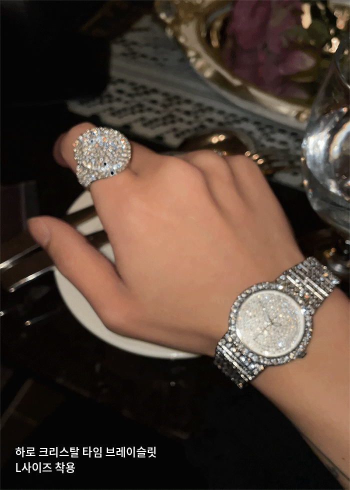 BLACKPURPLE (ブラックパープル) HARO CRYSTAL TIME BRACELET L