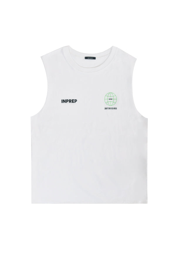 INPREP (インプレップ)GLOBE LOGO SLEEVELESS (3 COLORS) – UNDERSTUDY CLUB