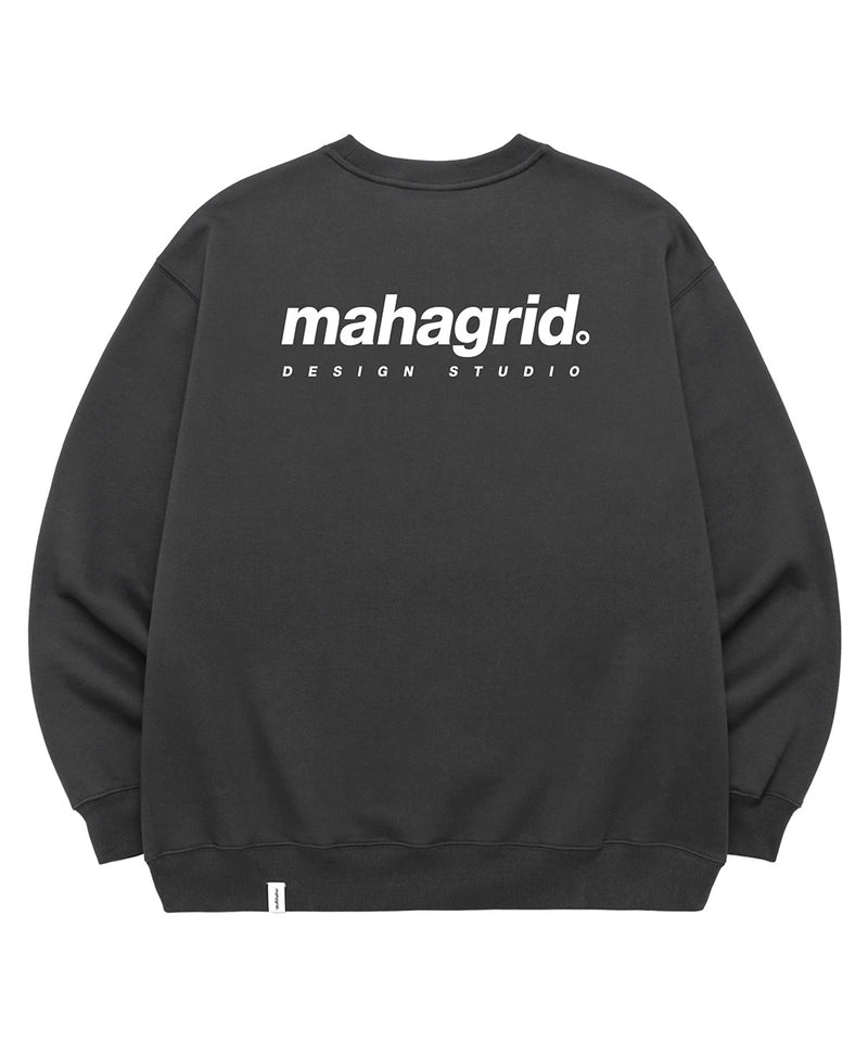mahagrid (マハグリッド)  ORIGIN LOGO CREWNECK [CHARCOAL]