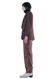 レイブレス(LABELESS) BROWN PEARL WOOL TROUSERS