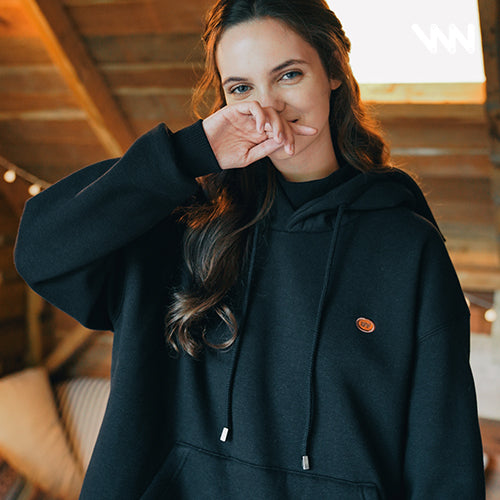 ダブルユーブイプロジェクト(WV PROJECT) CLAY HALFNECK HOOD BLACK MJHD7316