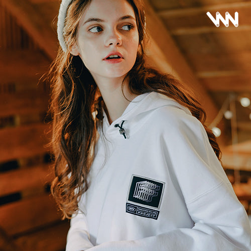 ダブルユーブイプロジェクト(WV PROJECT) Elastin Hoodie WHITE JJHD7322