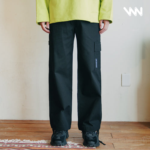 ダブルユーブイプロジェクト(WV PROJECT)WIDE CHINO PANTS BLACK CRLP7330