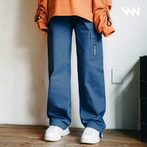 ダブルユーブイプロジェクト(WV PROJECT)WIDE CHINO PANTS BLUE CRLP7330