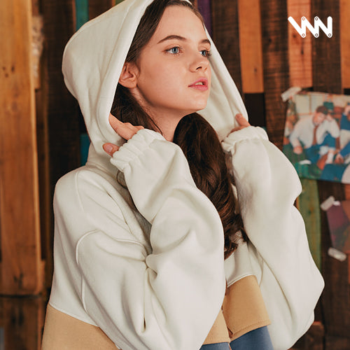 ダブルユーブイプロジェクト(WV PROJECT) MEMORY LINE HOOD ZIP-UP CREAM JJOT7304