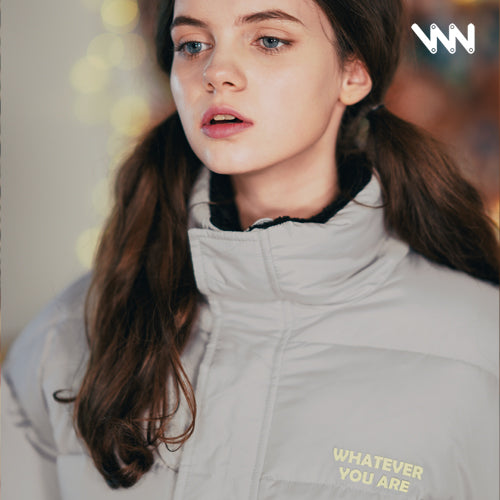 ダブルユーブイプロジェクト(WV PROJECT) Sherbet Goose-down Padding jumper Gray SYOT7294