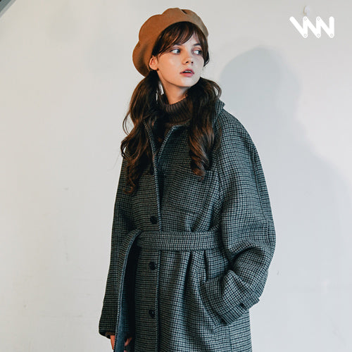 ダブルユーブイプロジェクト(WV PROJECT) THIN OVERFIT CHECK SINGLE COAT CHARCOAL GRAY MJOT7295