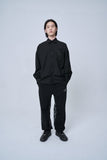 オーワイ(OY) OVER CHECK LOGO PANTS-BLACK