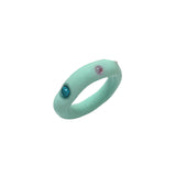 Nff(エヌエフエフ) 	 color beads ring_mint