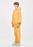 ディープリーク(DPRIQUE) OVERSIZED LOGO HOODIE - YELLOW