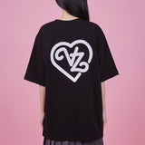 VARZAR(バザール) VZ Line Heart T-Shirts (2color)