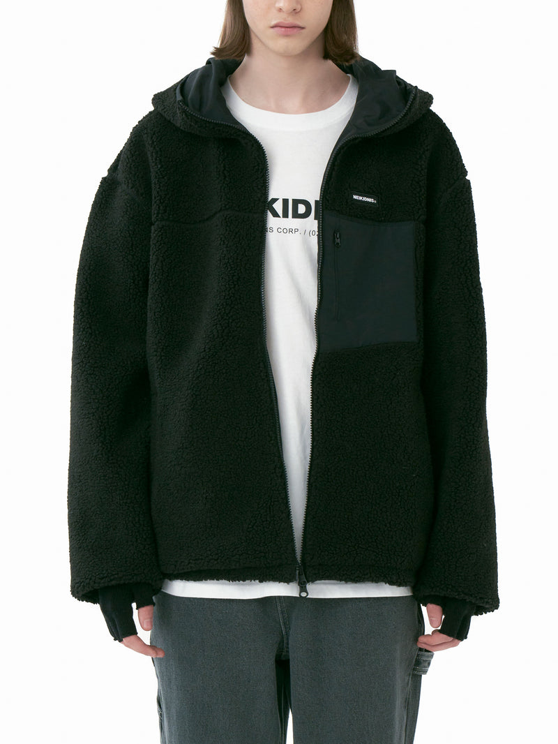 ネイキドニス(NEIKIDNIS) RREVERSIBLE POLAR FLEECE JACKET / BLACK