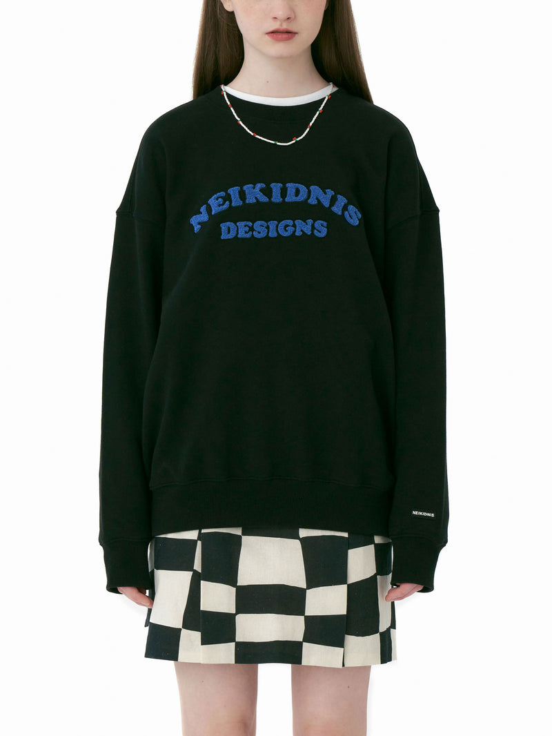 ネイキドニス(NEIKIDNIS) COOPER ARCH LOGO SWEAT SHIRTS / BLACK
