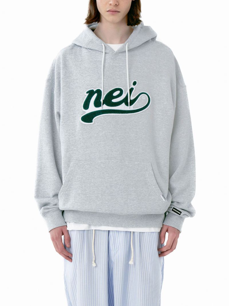 ネイキドニス(NEIKIDNIS) NEI LOGO HOODIE / LIGHT MELANGE