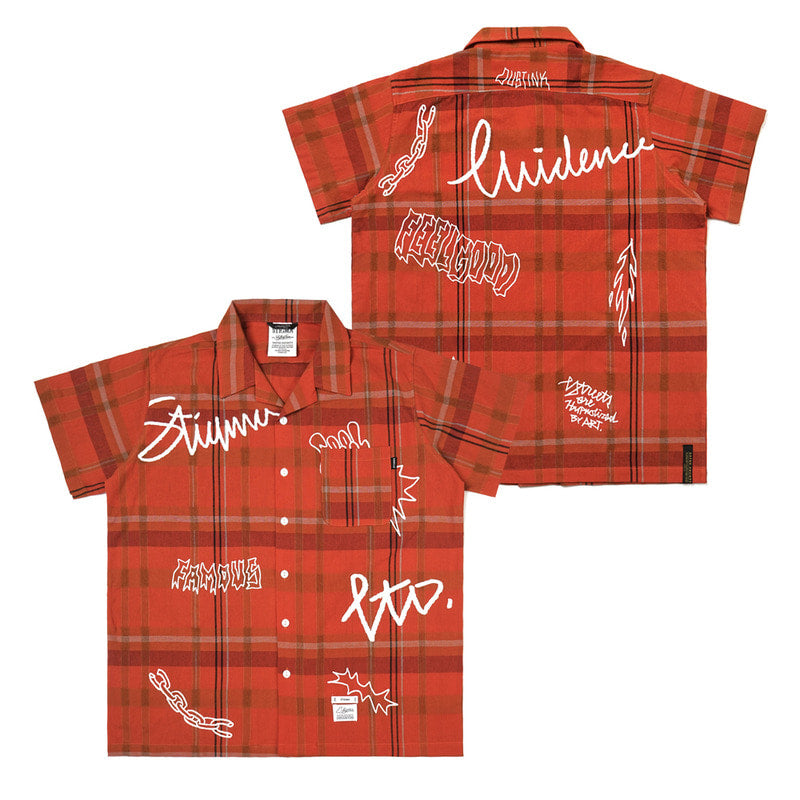 STIGMA(スティグマ) 22 GORGEOUS SHORT SLEEVES SHIRTS ORANGE