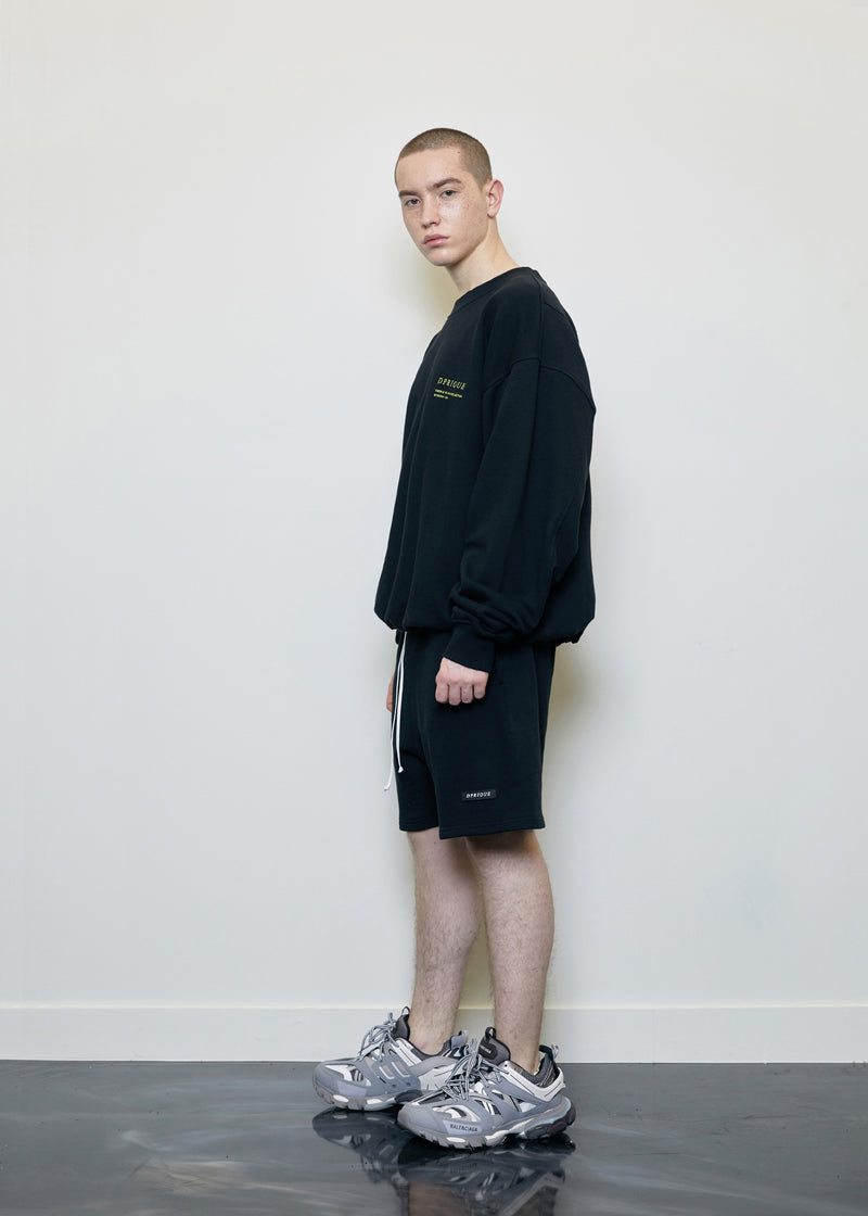 ディープリーク(DPRIQUE) OVERSIZED 'VISIBLE' SWEATSHIRT BLACK