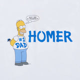 アクメドラビ(acme' de la vie) [ADLV X SIMPSONS] PAINT HOMER SHORT SLEEVE T-SHIRT WHITE