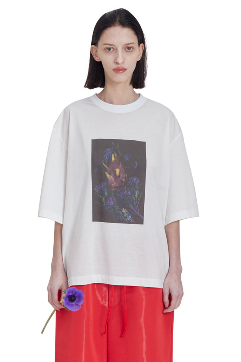 レイブレス(LABELESS) BLACK PICTURESQUE T-SHIRT