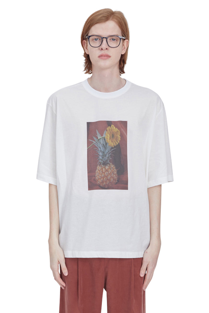 レイブレス(LABELESS) RED PICTURESQUE T-SHIRT