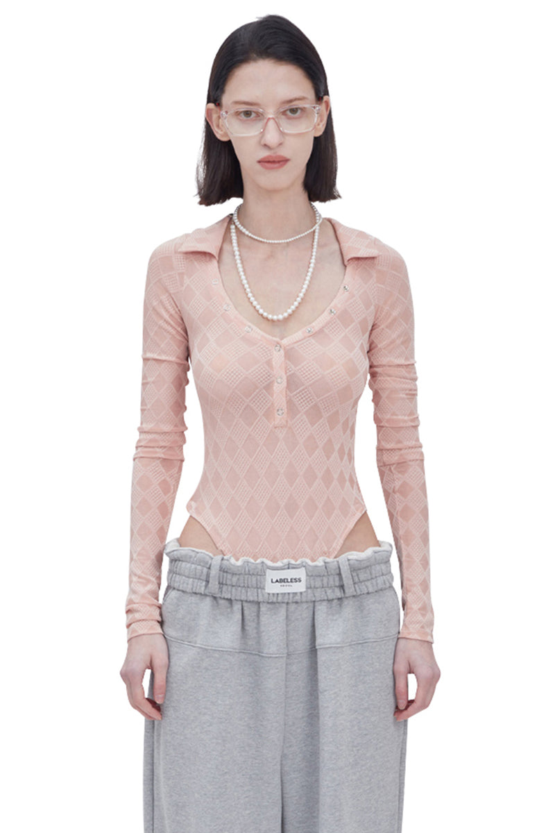 レイブレス(LABELESS) PINK DIAMOND SKIN BODYSUIT