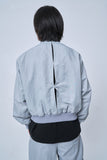 オーワイ(OY) DOUBLE PLEATS BOMBER JACKET-GREY