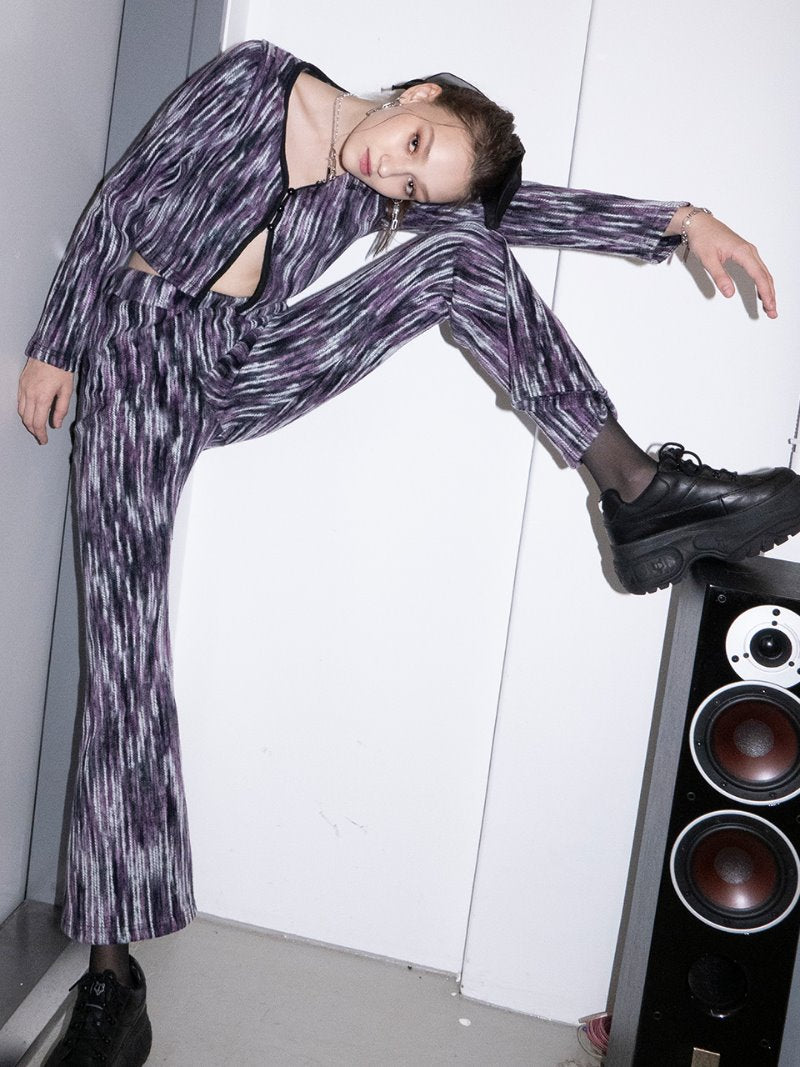 BABLETWO  (ビーエーブルトゥー)    Twist Bugle Pants [purple]