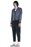 レイブレス(LABELESS) BROWN CHECK REVERSIBLE TAPERED PANTS