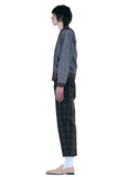 レイブレス(LABELESS) BROWN CHECK REVERSIBLE TAPERED PANTS