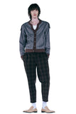 レイブレス(LABELESS) BROWN CHECK REVERSIBLE TAPERED PANTS