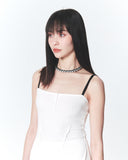 INPREP (インプレップ）Raw Edge Mini Dress White