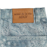 アクメドラビ(acme' de la vie)  PAISLEY FAKE DENIM PANTS SKYBLUE