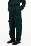 イーエスシースタジオ(ESC STUDIO) slit trouser pants(green)