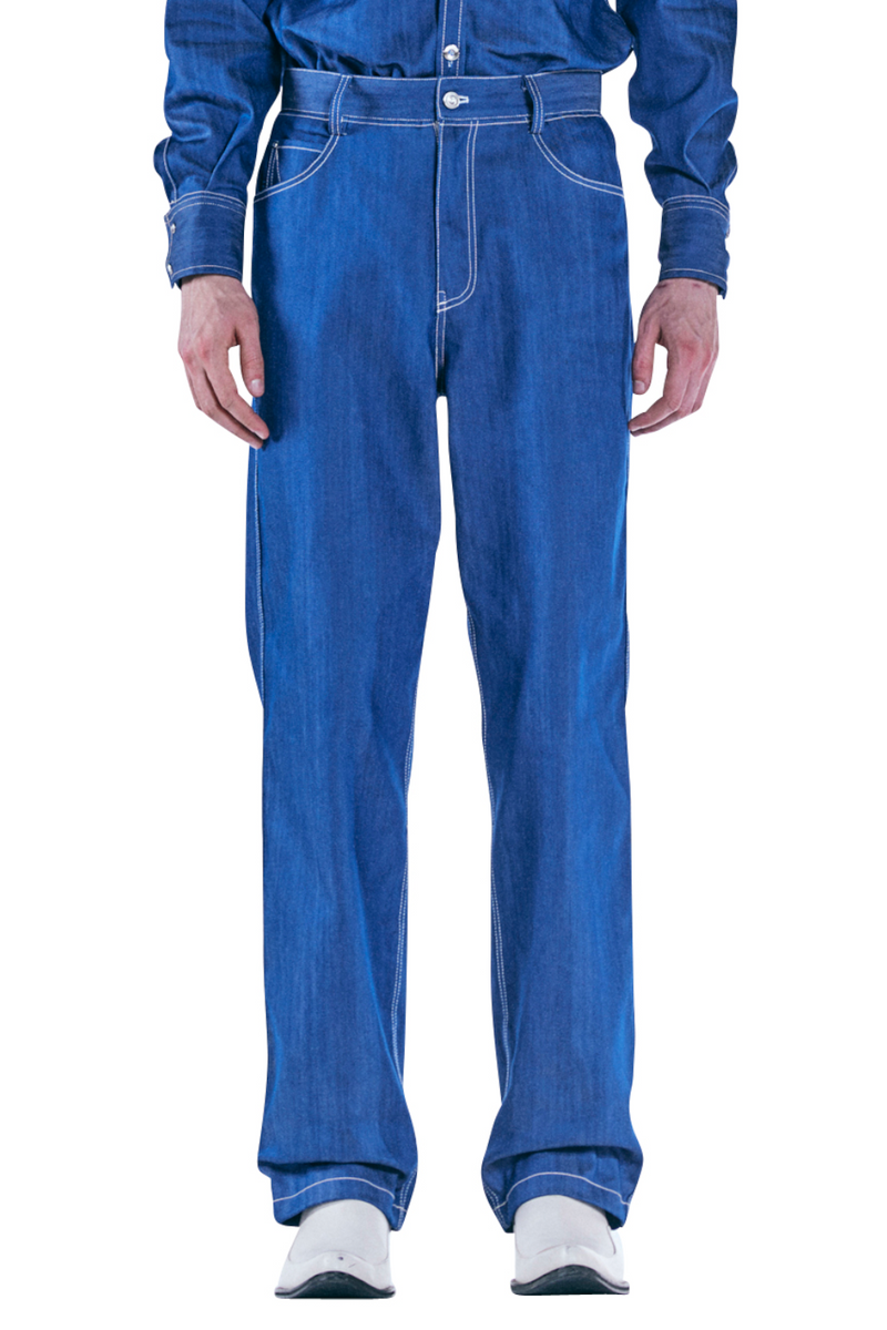 レイブレス(LABELESS) JEWELED DENIM JEANS