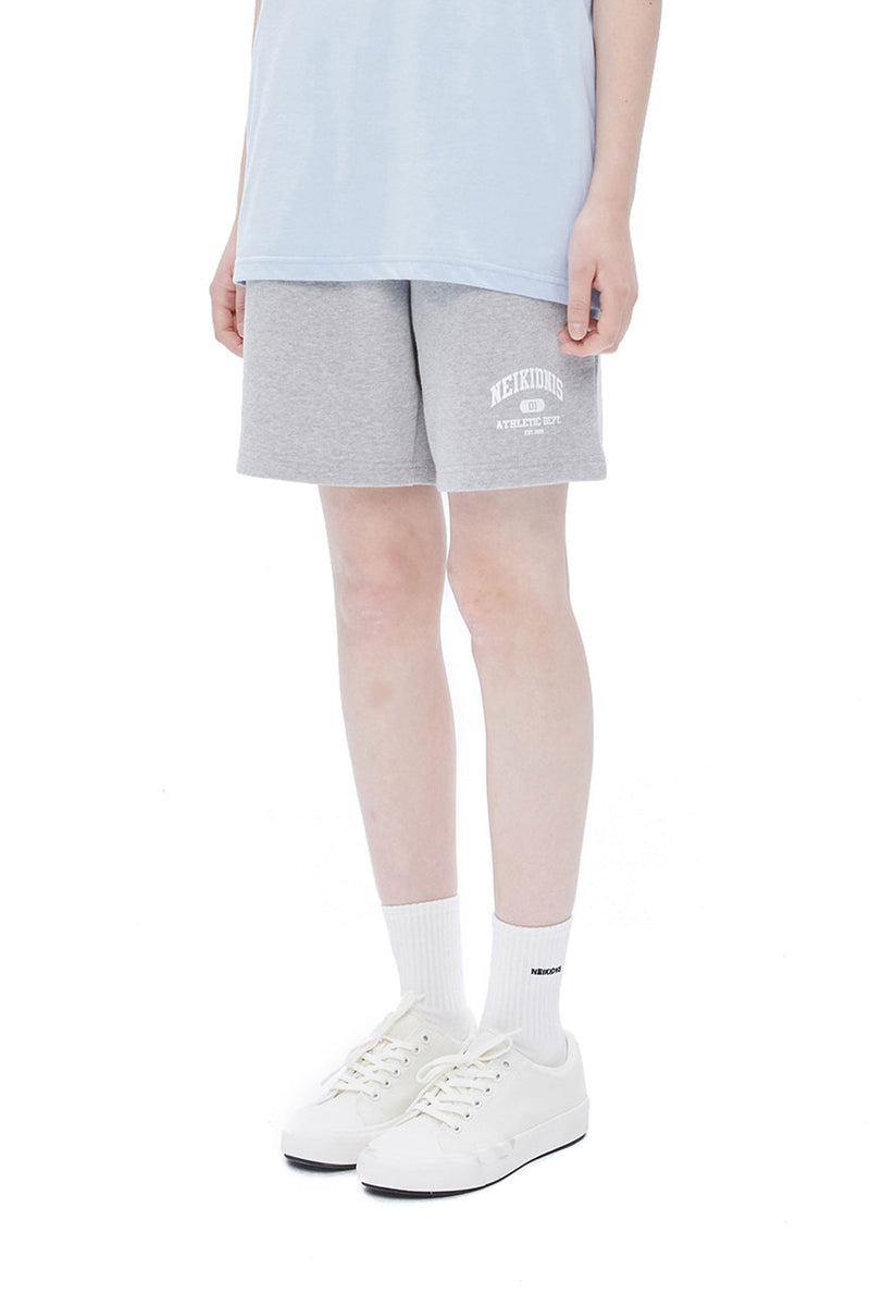 ネイキドニス(NEIKIDNIS) BASIC LOGO SWEAT SHORTS / GRAY