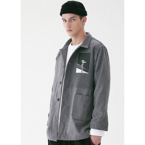 メスノウン(MASSNOUN) OBSERVER SINGLE WOOL COAT MFVCT002-GR