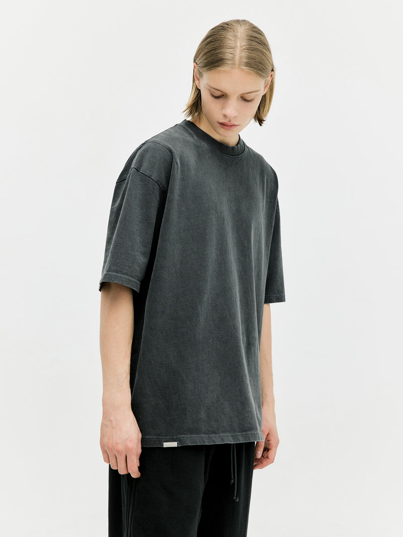 ディープリーク(DPRIQUE)   CLASSIC COTTON T-SHIRT - WASHED BLACK