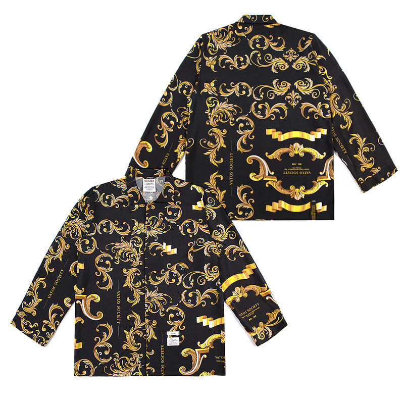 STIGMA(スティグマ)   ANTIQUE RAYON PAJAMA SHIRTS BLACK
