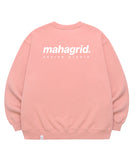 mahagrid (マハグリッド)  ORIGIN LOGO CREWNECK [PINK]