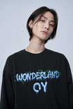 オーワイ(OY) VINE MELTING LOGO LONG SLEEVE-BLACK