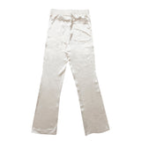 SINCITY (シンシティ) Silk Boot-cut pant White