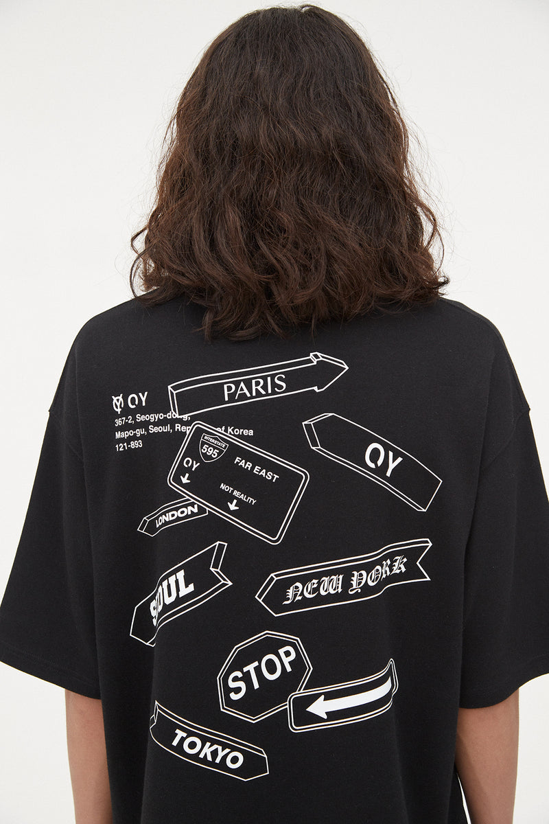 オーワイ(OY)  ROAD SIGNS T-BLACK