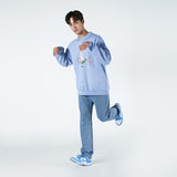 アクメドラビ(acme' de la vie)  FLAMINGO BOBBY HILL - LIGHT PURPLE SWEATSHIRT