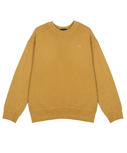 VLDS (ブラディス) Mustard Yellow Pigment Logo Sweatshirt