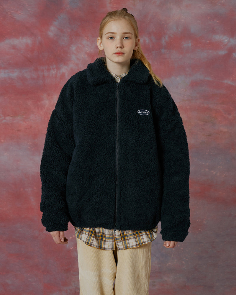 NCOVER（エンカバー）ORIGINAL EMBROIDERY FLEECE JACKET-NAVY