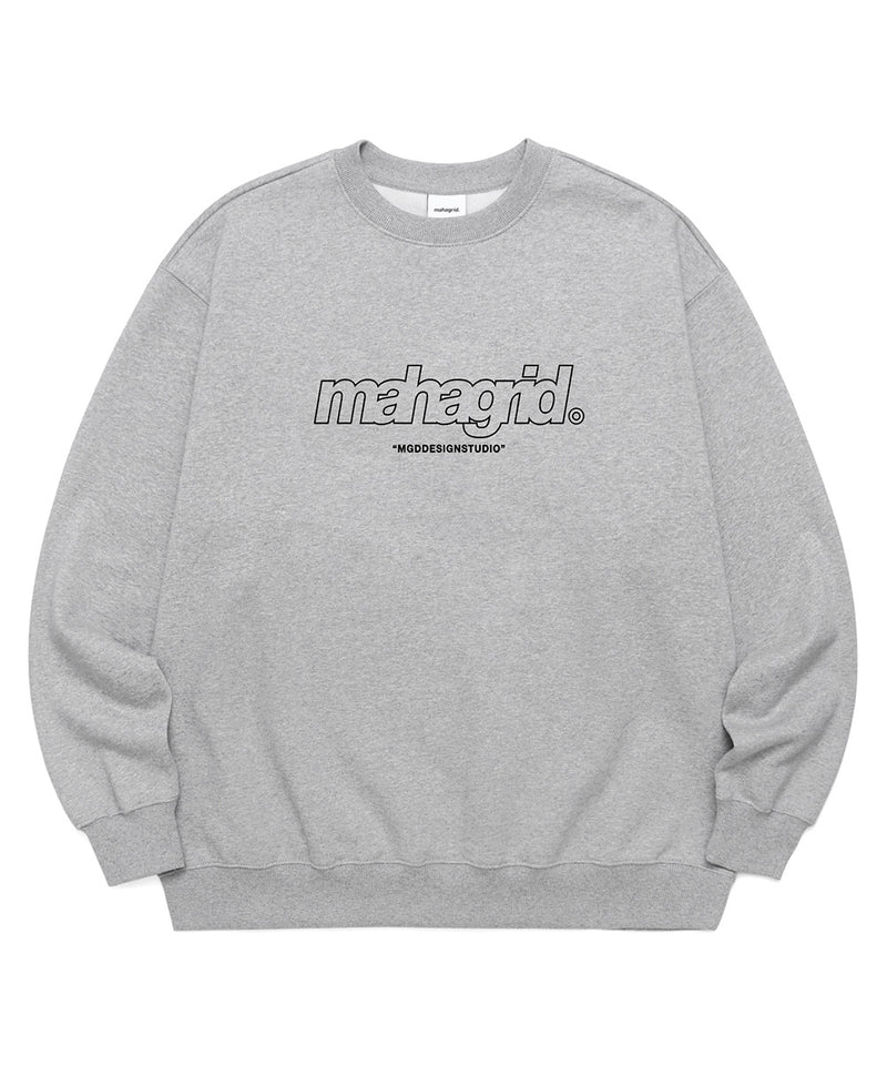 mahagrid (マハグリッド) THIRD LOGO CREWNECK [GREY]