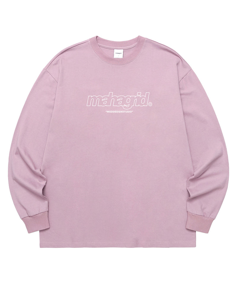 mahagrid (マハグリッド) THIRD LOGO LS TEE [PINK]