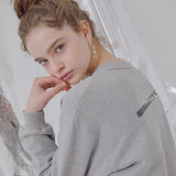 BBYB(ビービーワイビー) Lettering Loose Fit Sweatshirt (Grey)