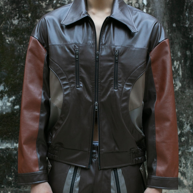 ASSEMBLE STATION (アセンブルステーション)  LEATHER FLANK JACKET