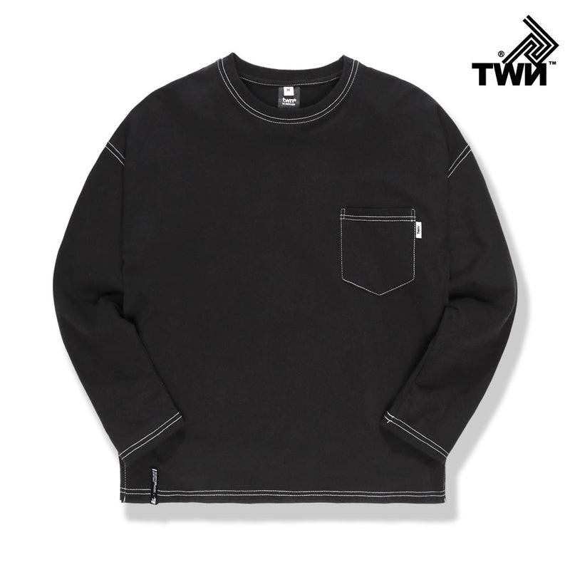ティーダブリューエヌ(TWN) POCKET LINE LONG SLEEVE (7color) STLT3211