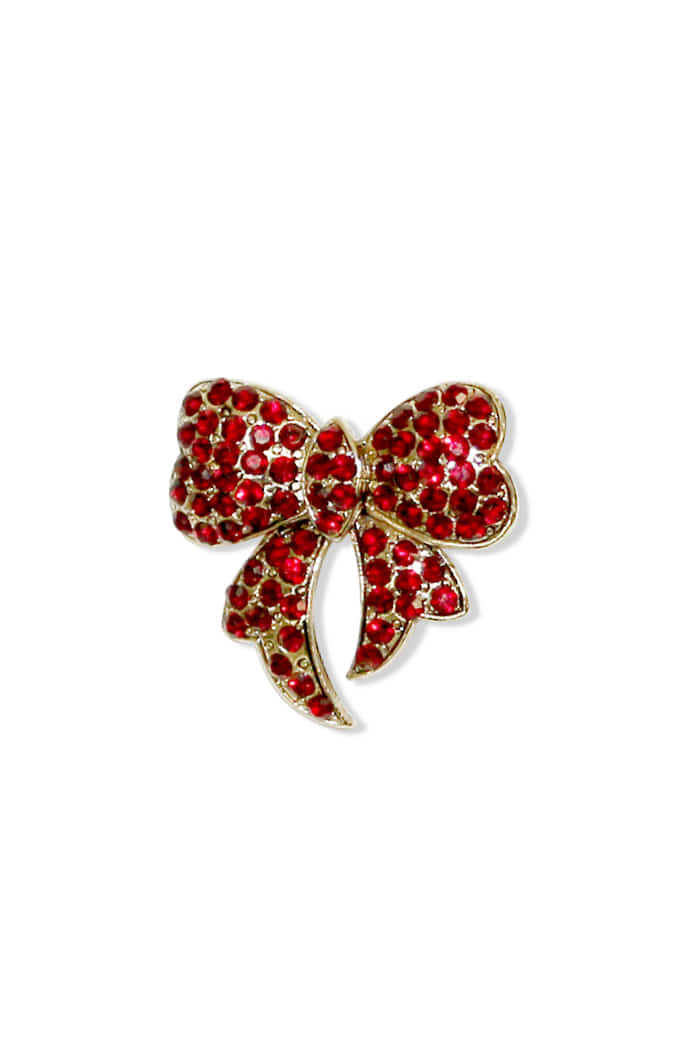 BLACKPURPLE (ブラックパープル) 	  Ribbon Broach_Red